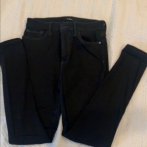 Black stretchy jeans size 4/27